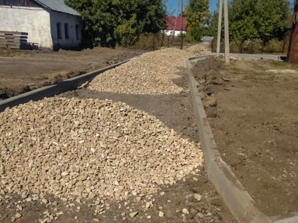 Благоустройству пешеходных дорожек в школе п. Ачит
