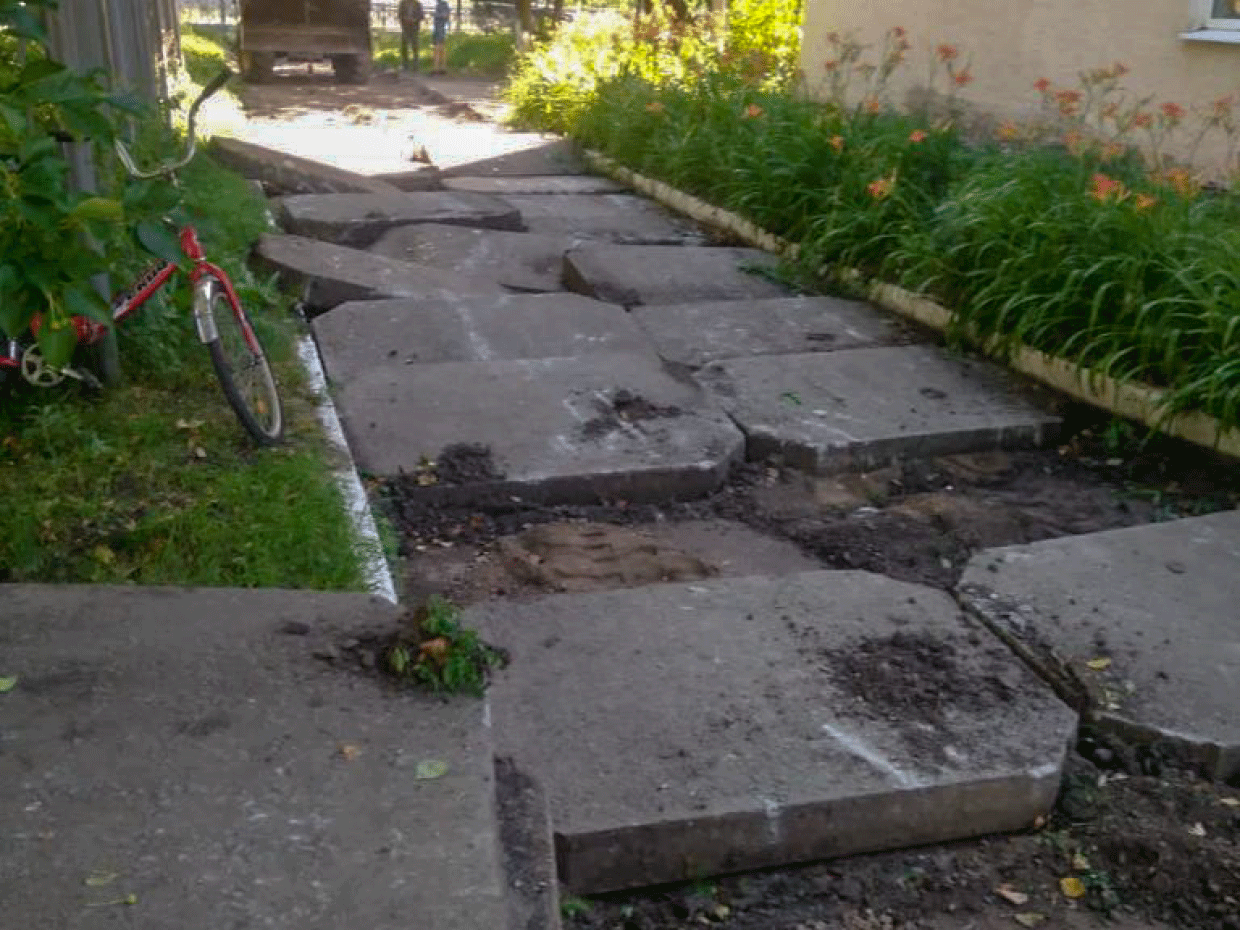 Благоустройству пешеходных дорожек в школе п. Ачит