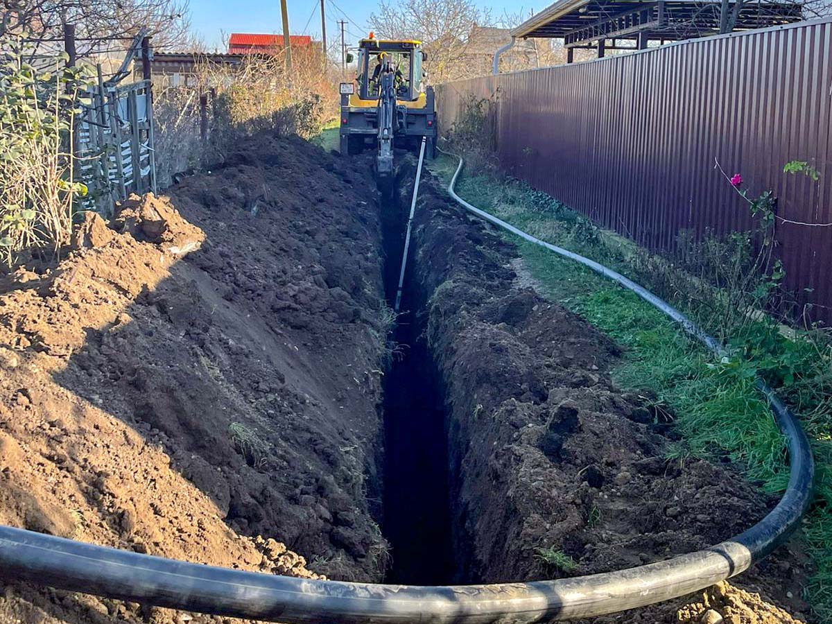 Краснодар - строительство газопровода для жилого массива «Голубой поток»