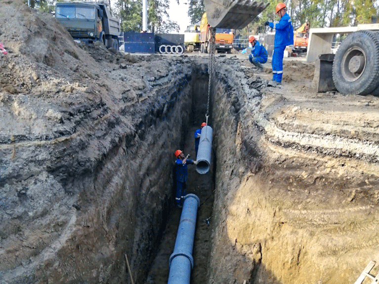 Строительство сетей г. Кемерово Нефтебаза