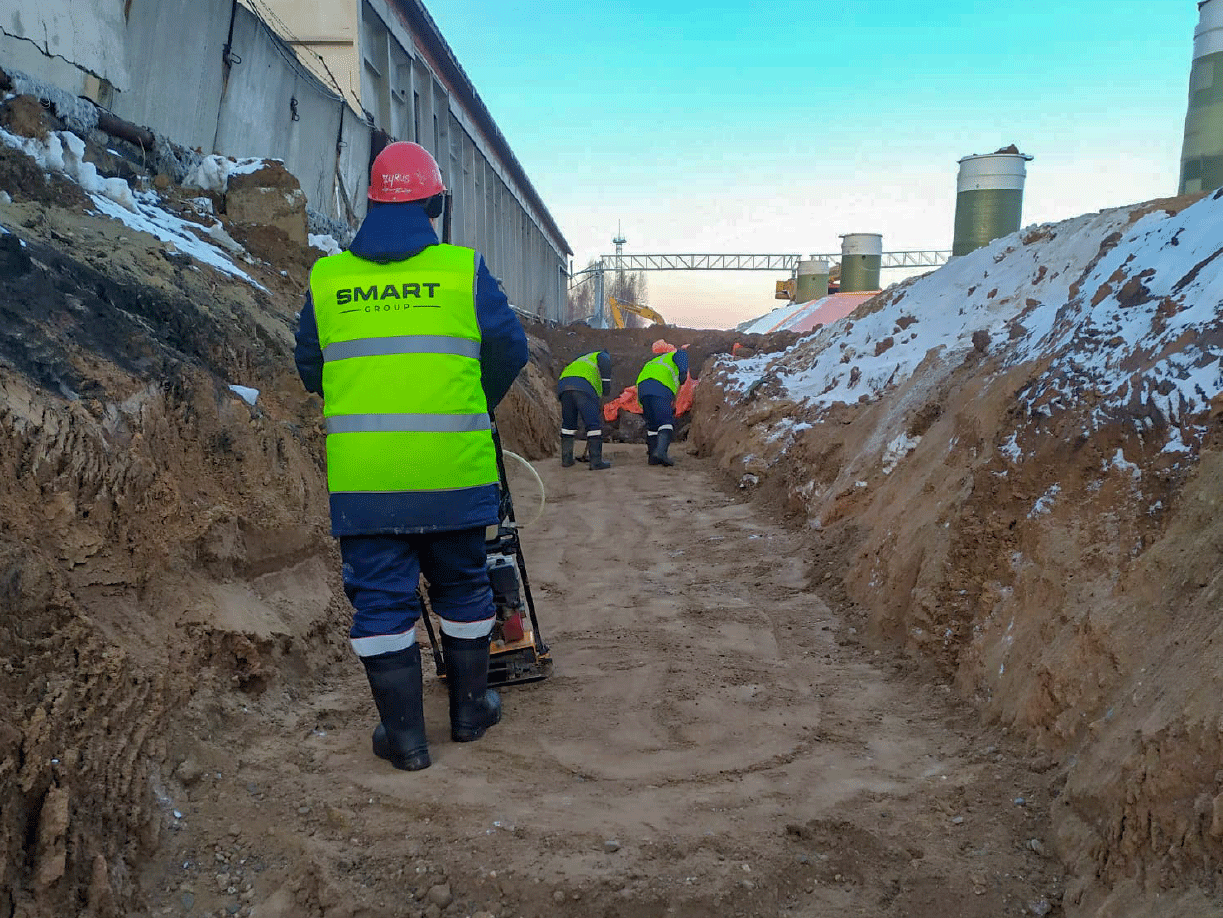 Пермь - завершаем монтаж пожарных резервуаров 