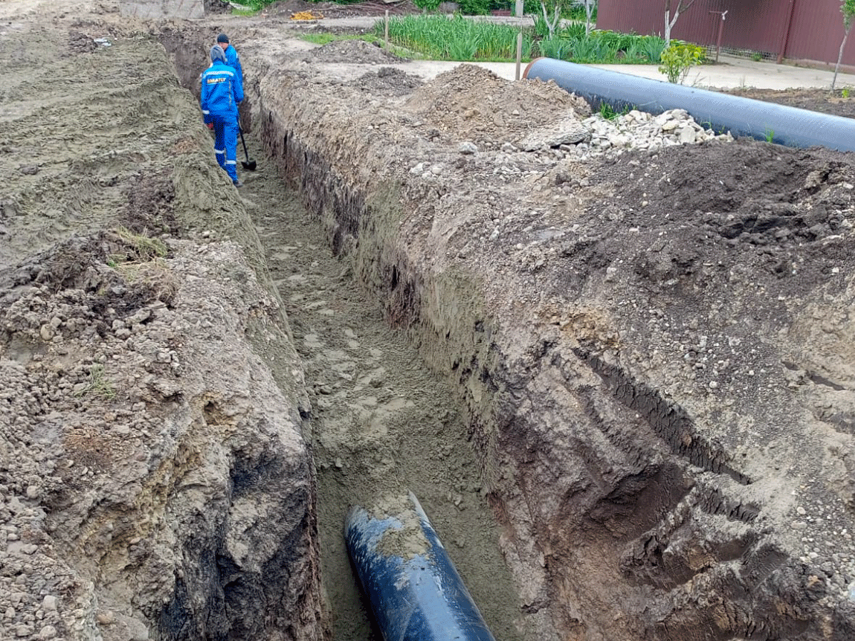 Завершается строительство газопровода в г. Краснодар для жилого массива