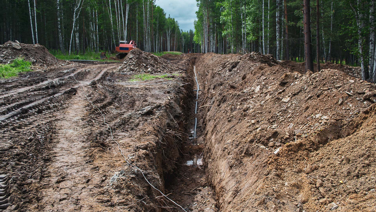 Cтроительство поселковых сетей водоснабжения и газоснабжения для посёлка «Хаски»