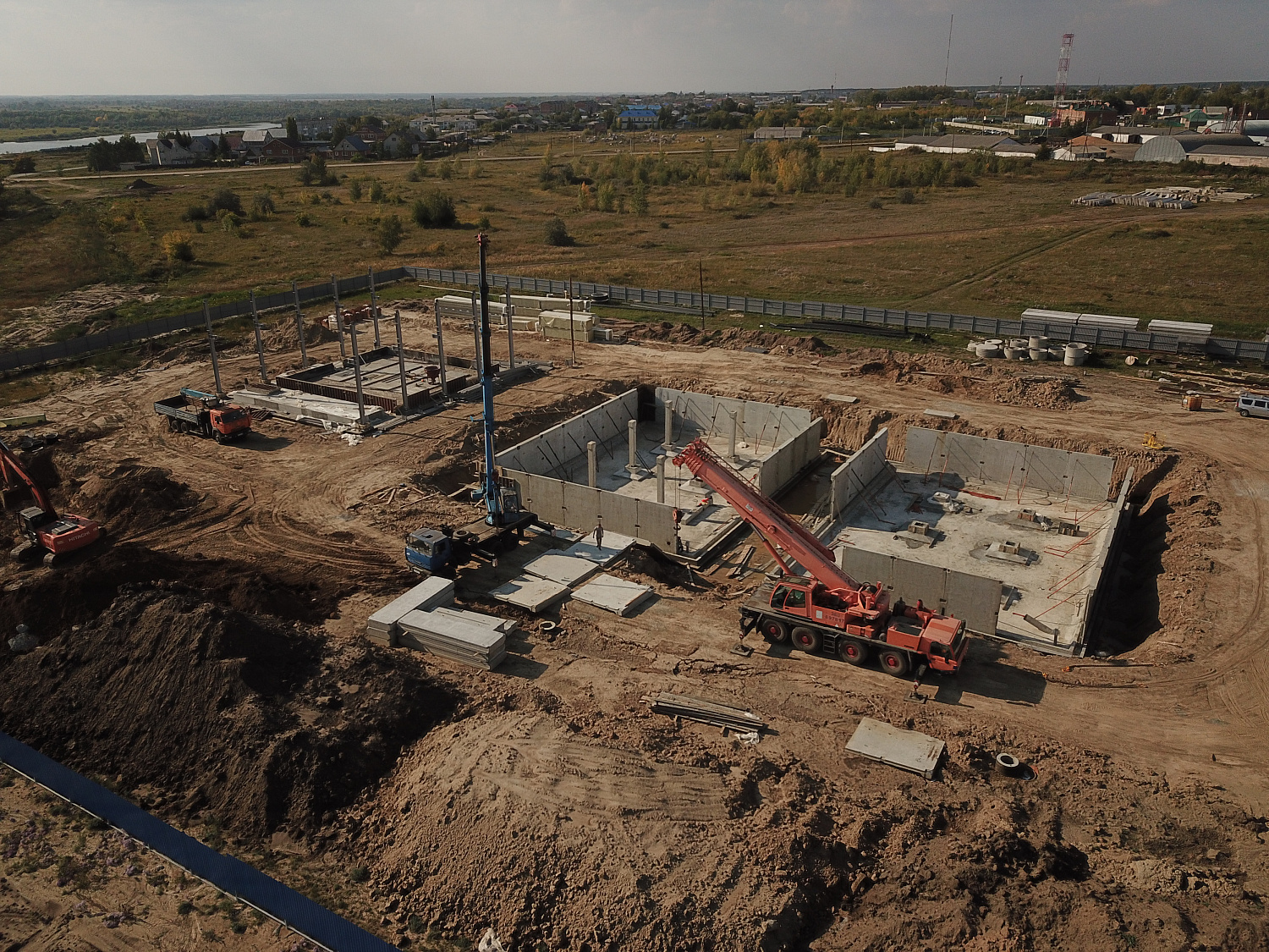 РП Черлак Омской области - продолжается строительство водоснабжения