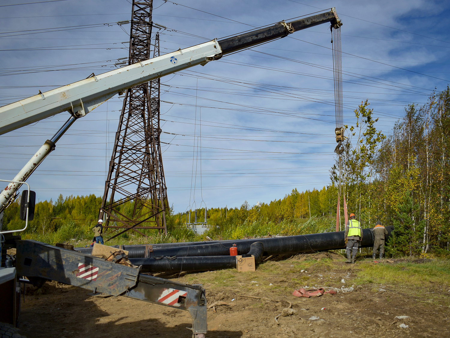 Трасса М-12 переустройство газопровода