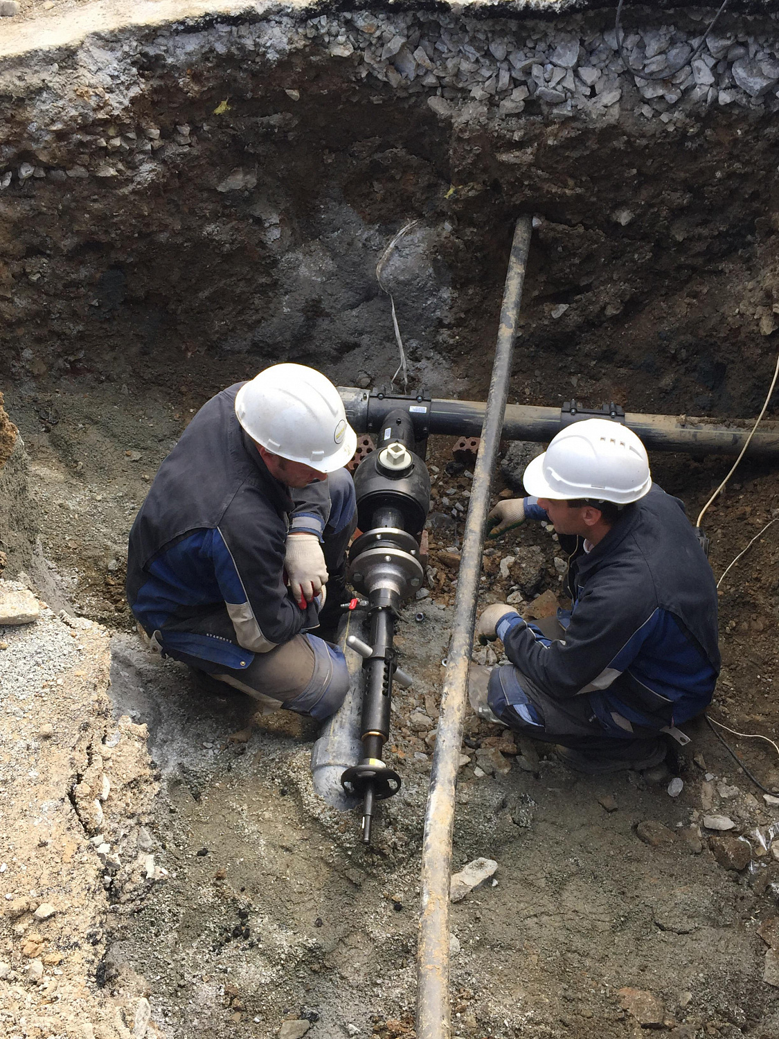 Врезка под давлением в сеть газопровода в поселке Мичуринский