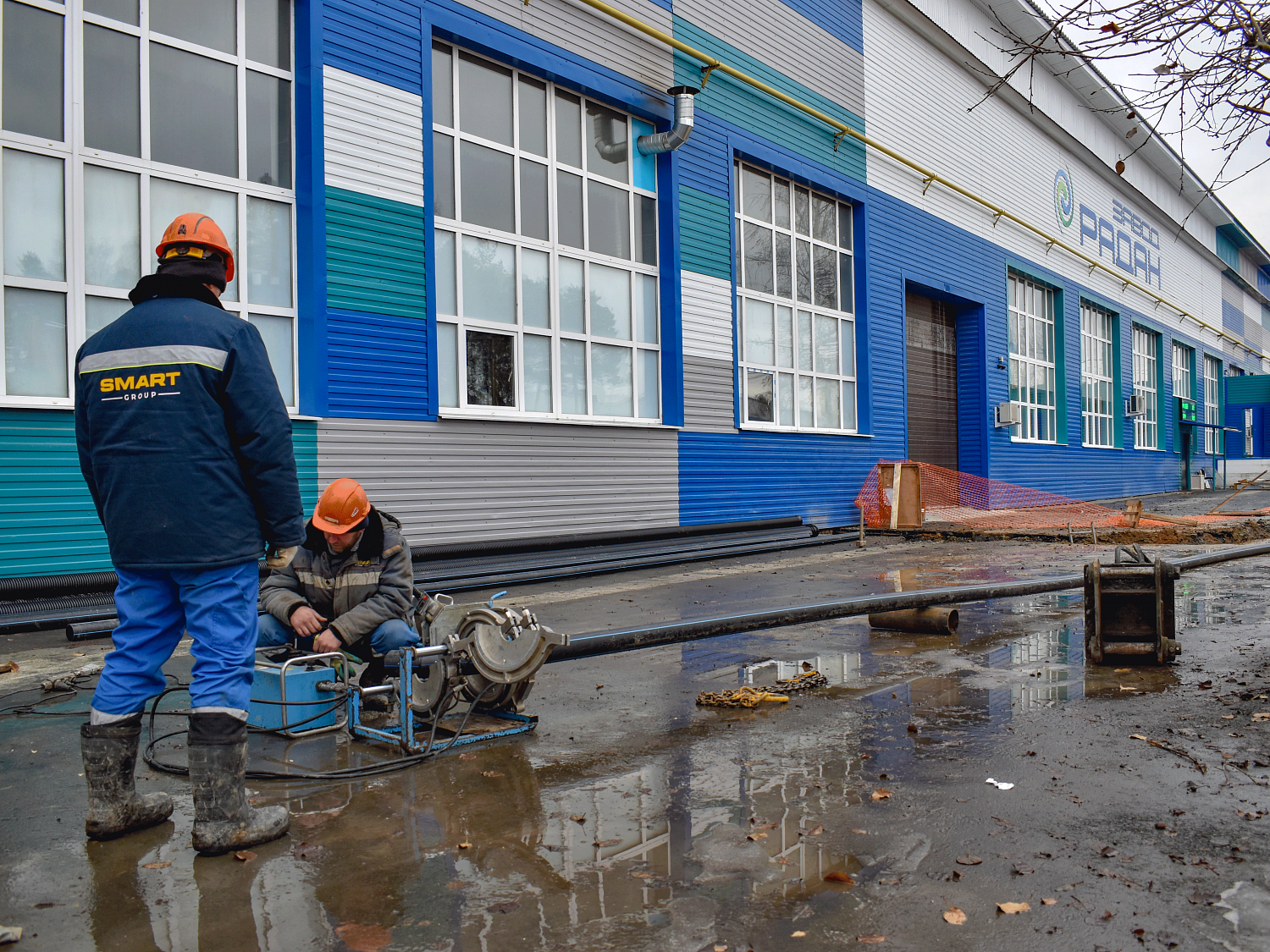 Строительство сетей водоснабжения и водоотведения для завода РАДАН