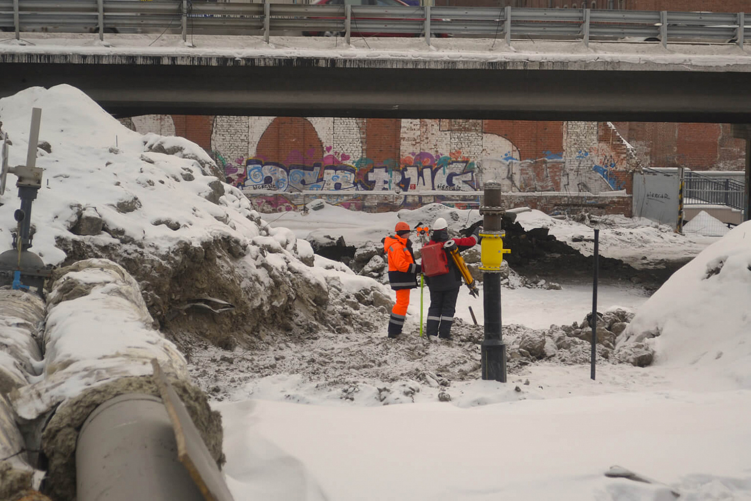 Реконструкция Макаровского моста. Переустройство сетей водопровода с дюкерным переходом
