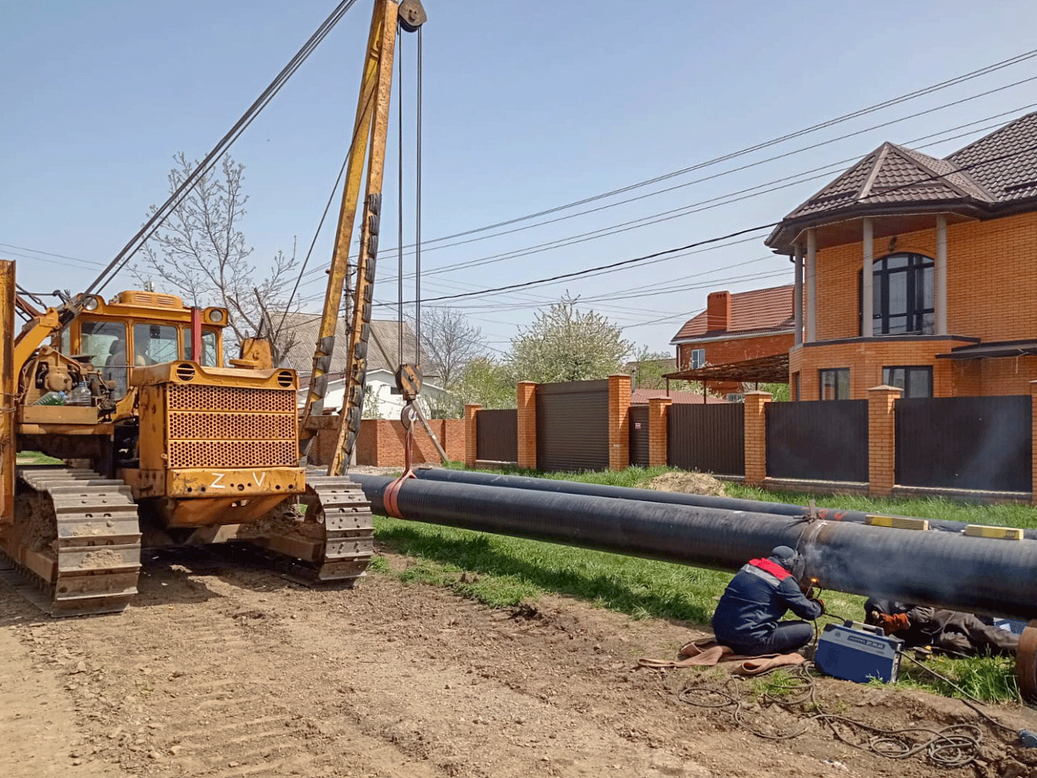 Завершается строительство газопровода в г. Краснодар для жилого массива
