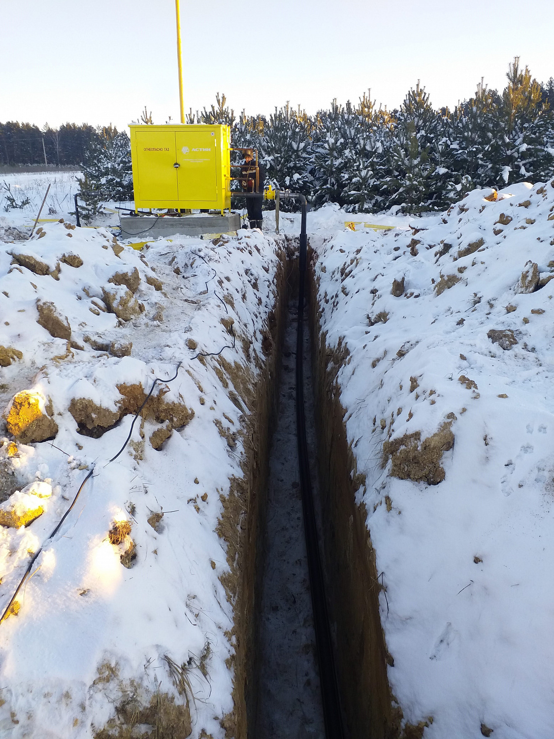Завершены работы по строительству сети газораспределения для ДНП «Дарвин»