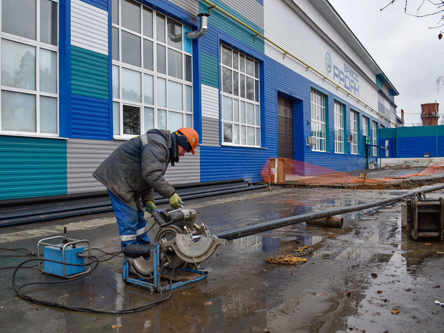 Строительство сетей водоснабжения и водоотведения для завода РАДАН