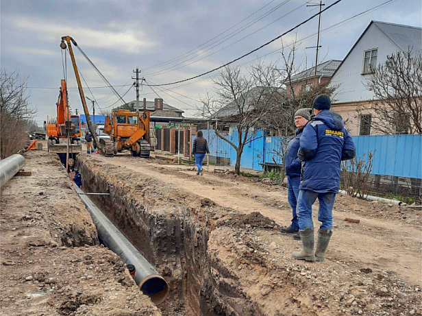 Краснодар - строительство газопровода для жилого массива «Голубой поток»