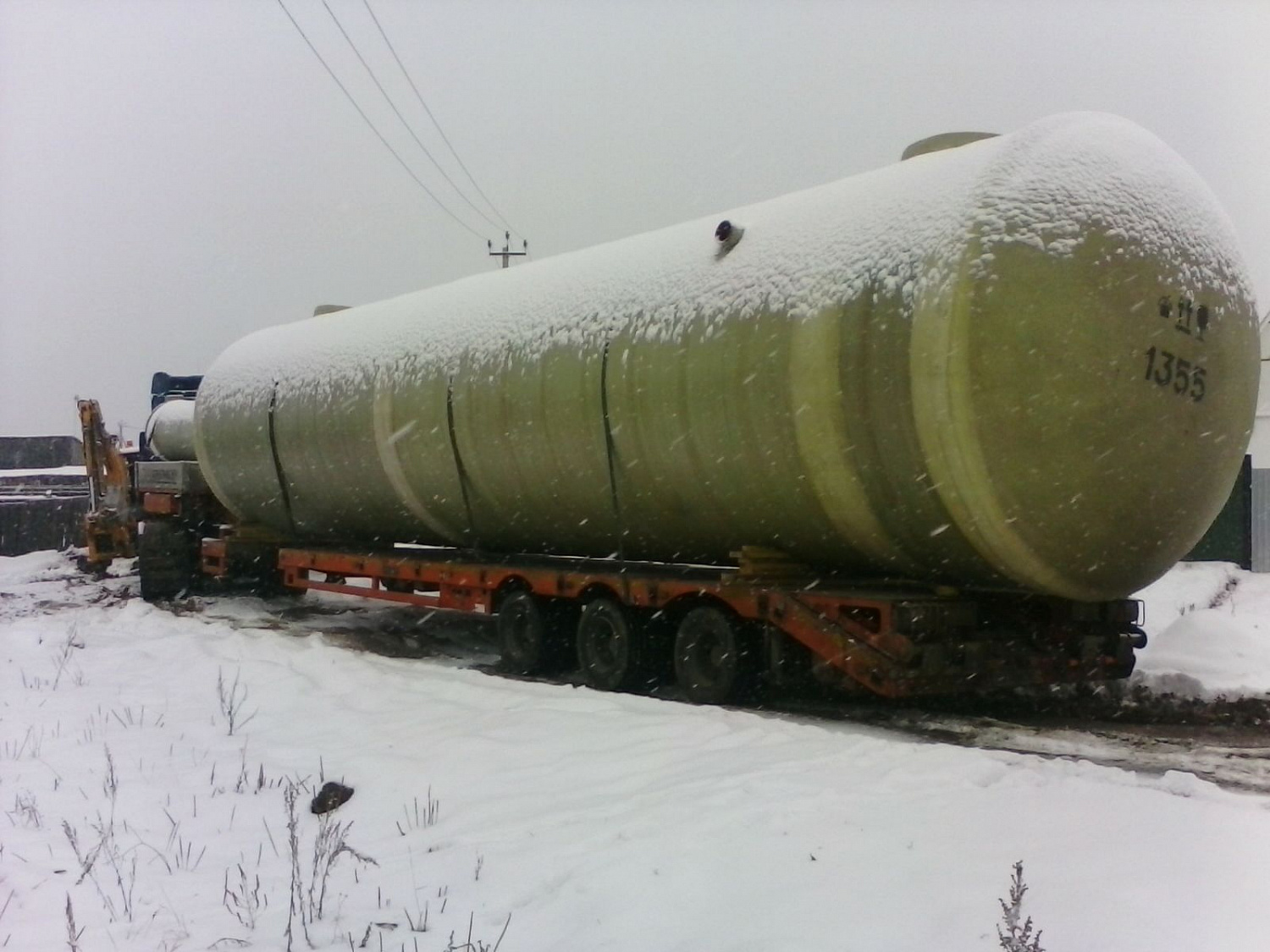Монтаж накопительной емкости в р.п. Белоярский