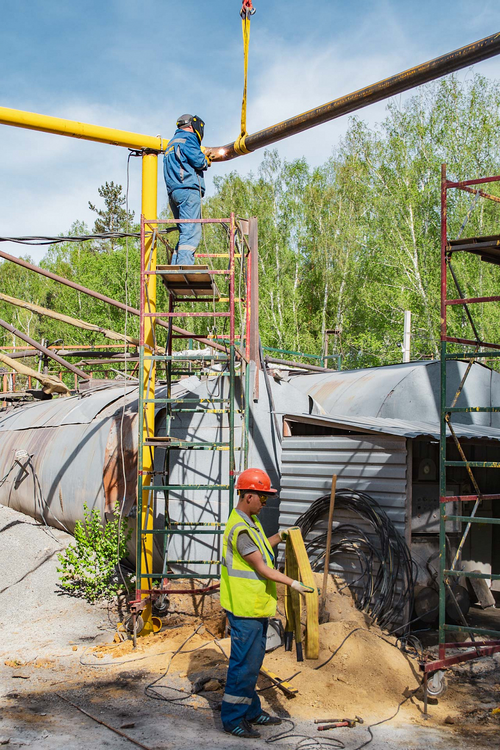 Газификация АБЗ «Прохладный». Завершение сварочных работ.