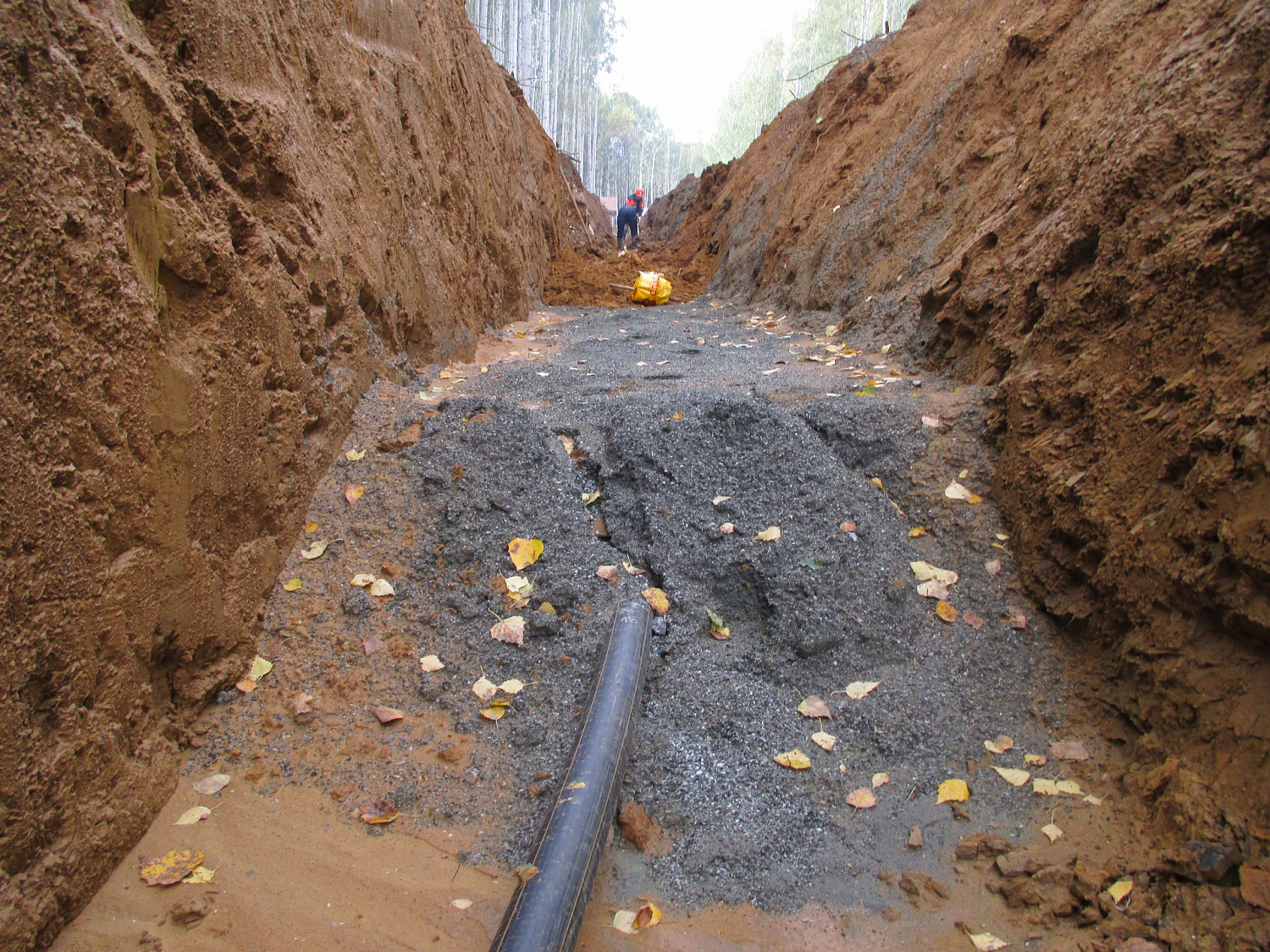Завершено строительство сетей водоснабжения, канализации и газоснабжения в коттеджном поселке Хрустальный